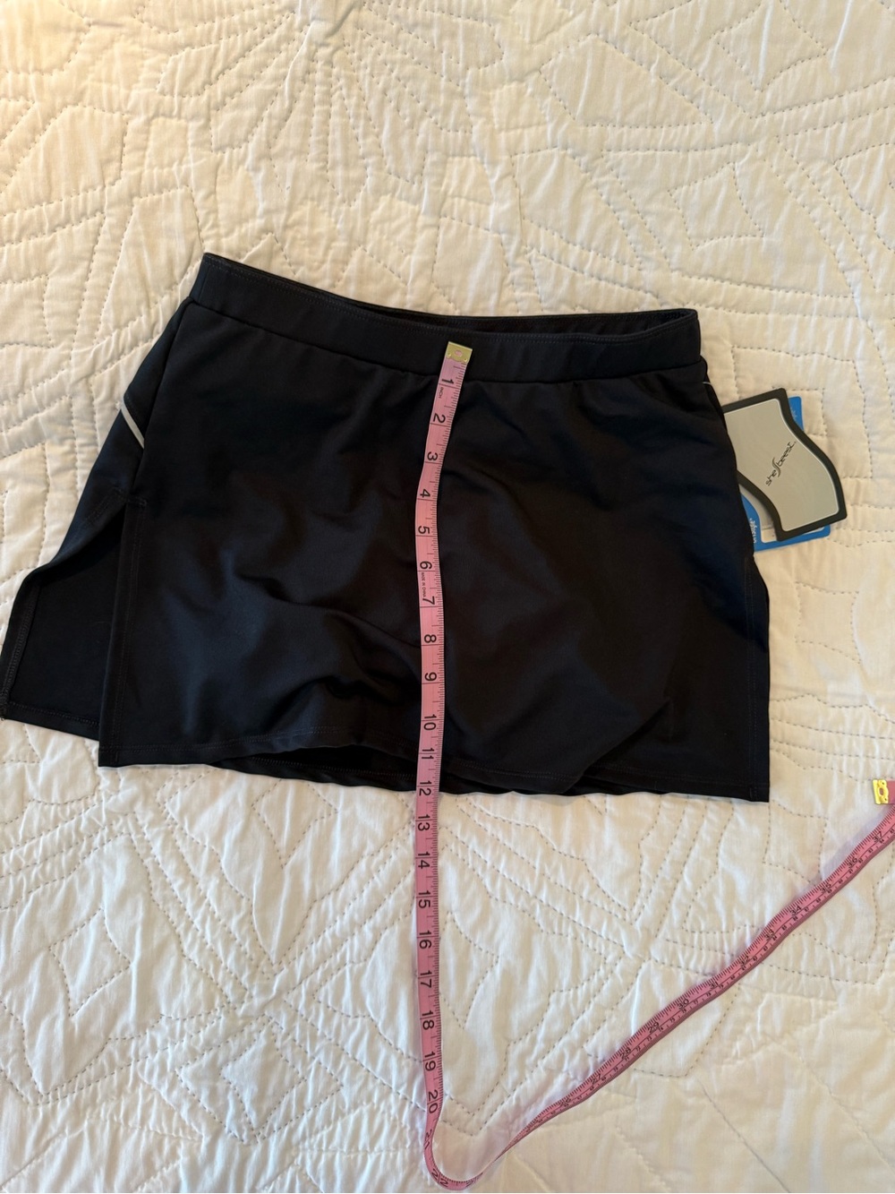 Black Active Biking Skort with padding. - Picture 8 of 9
